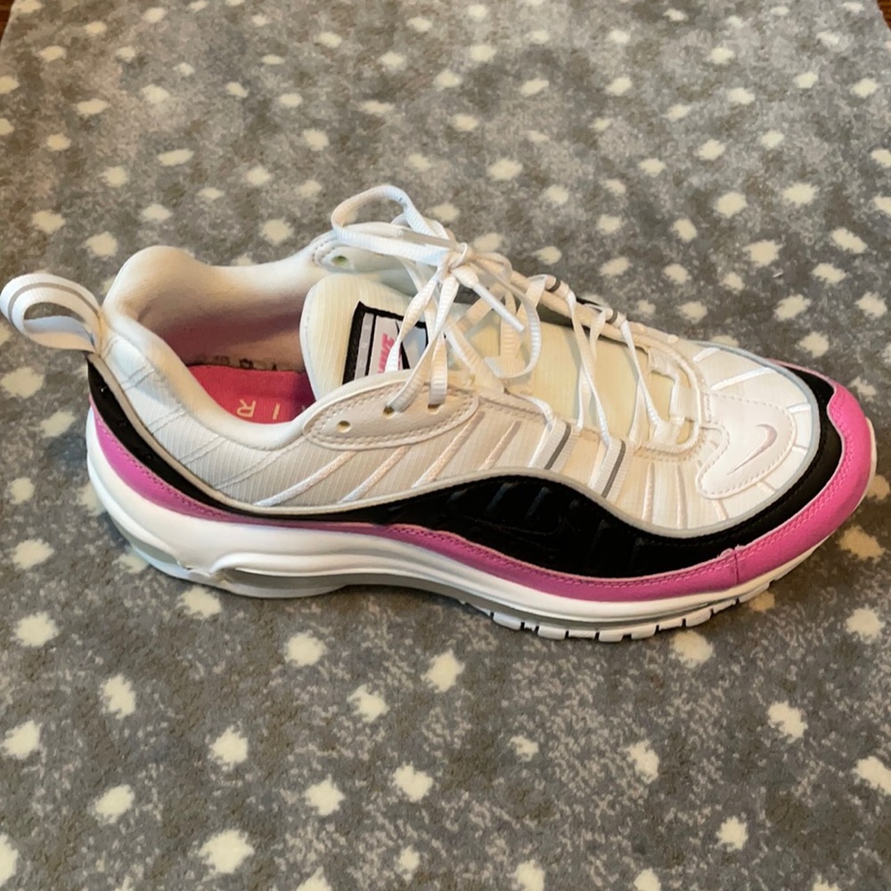 Pink and Black Nike Air Shoes size 8